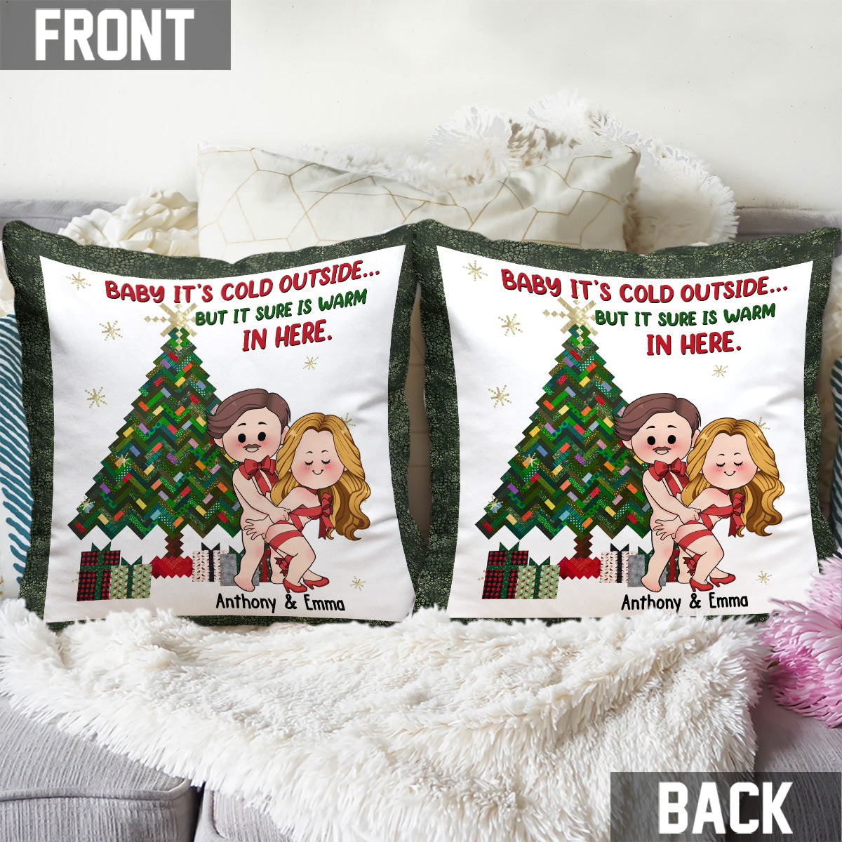 Warm In Here - gift for wife, boyfriend - Personalized Throw Pillow