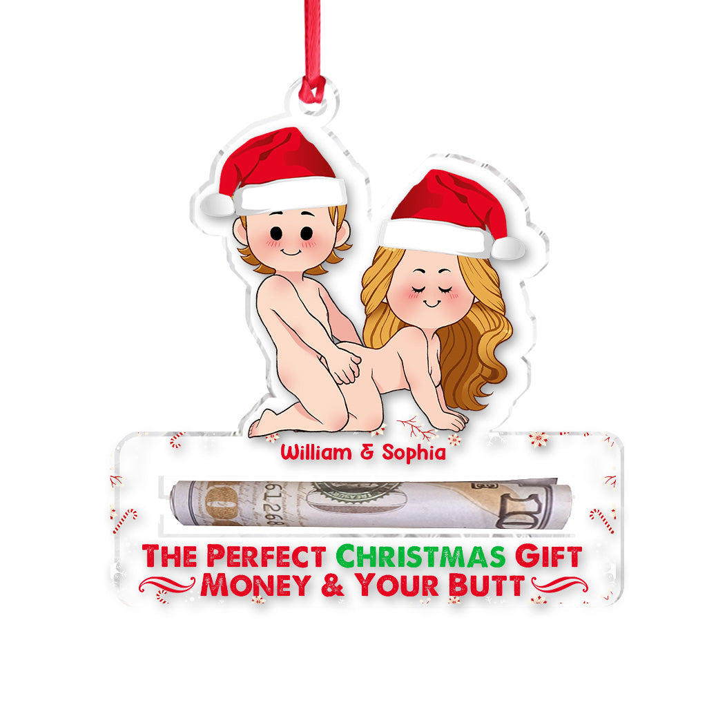 The Perfect Christmas Gift - Personalized Couple Transparent Ornament