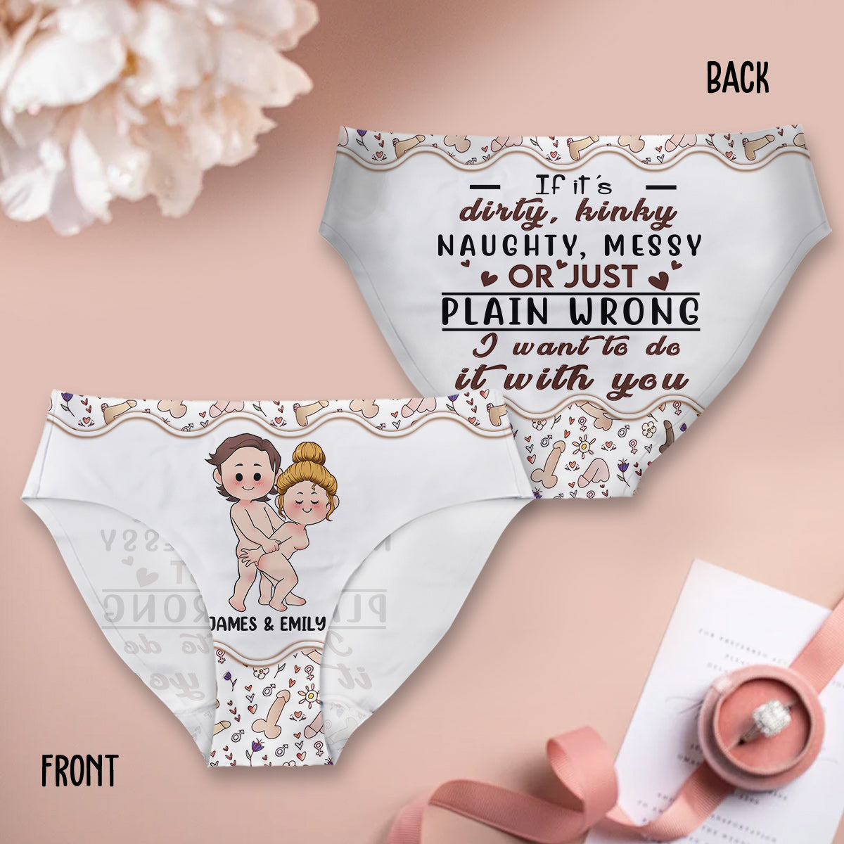Partner In Crime - Personalized Couple Women Briefs