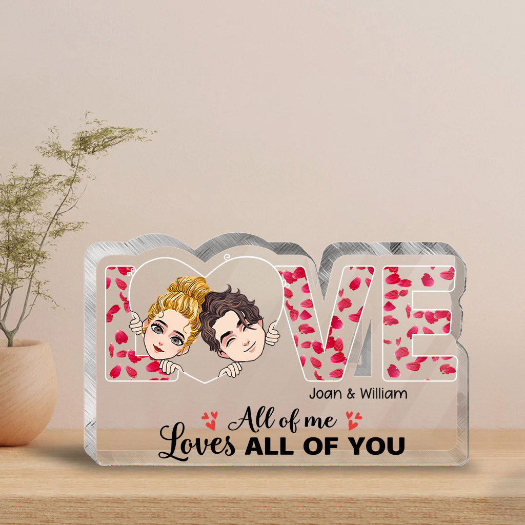 This Is Us - Couple gift for husband, wife, boyfriend, girlfriend, dog lover - Personalized Custom Shaped Acrylic Plaque