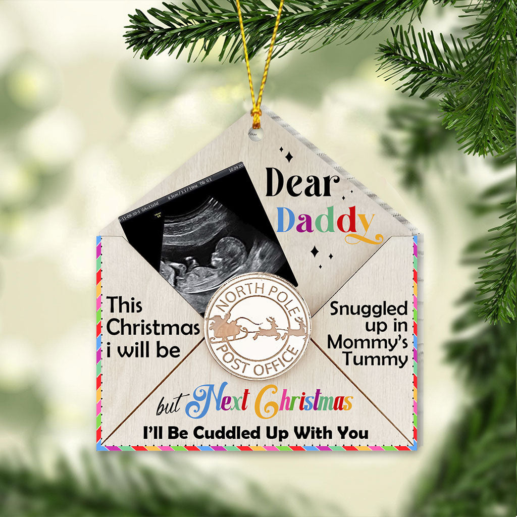 I’ll Be Cuddled Up With You - Personalized Pregnancy Ornament