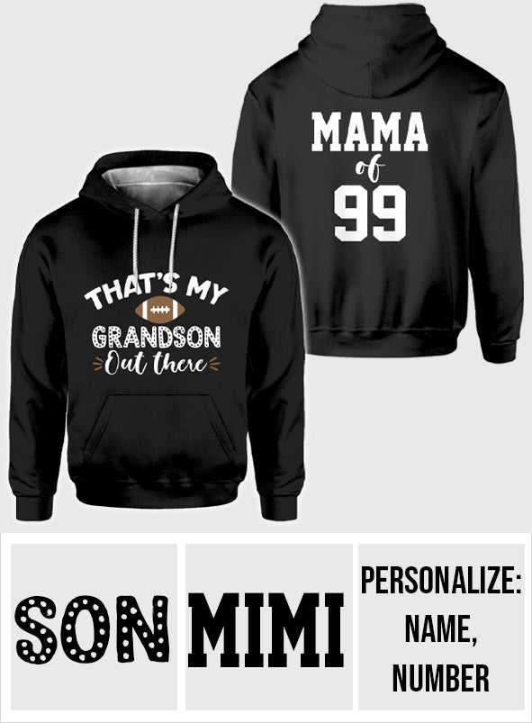 Stolze Fußball-Mama, Oma – Fußballgeschenk für Mama, Oma, Ehefrau, sie – Personalisiertes T-Shirt