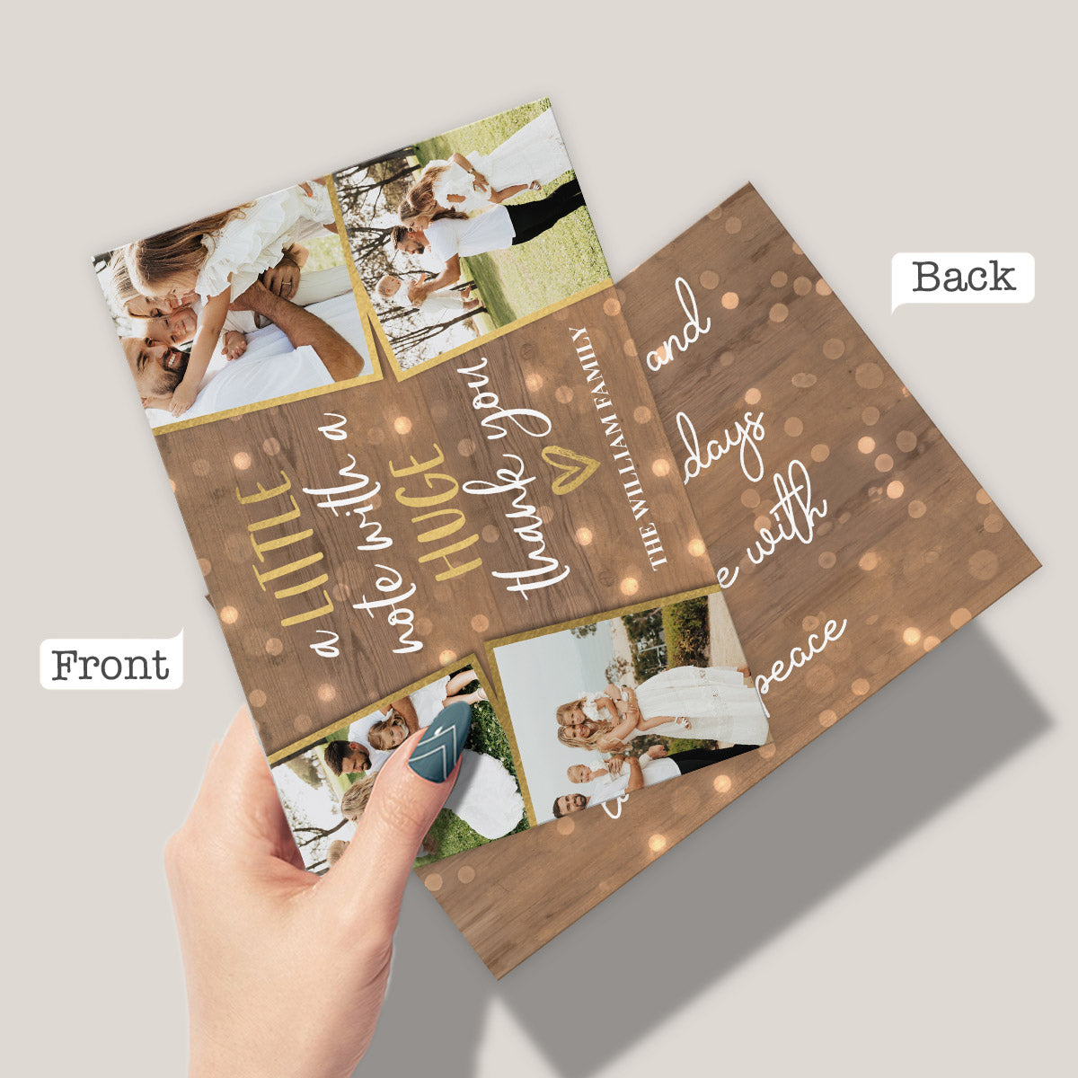 A Little Note - Personalized Greeting Card