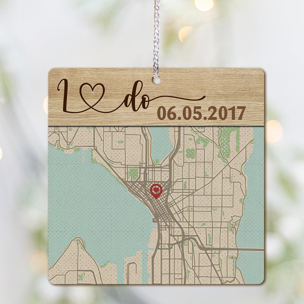 Hello Will You I Do - Personalized Husband And Wife Ornament