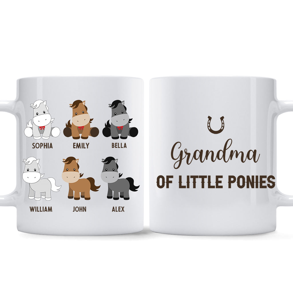Daddy's Little Ponies – Pferdegeschenk für Papa, Opa, Ehemann, ihn – Personalisierte Tasse