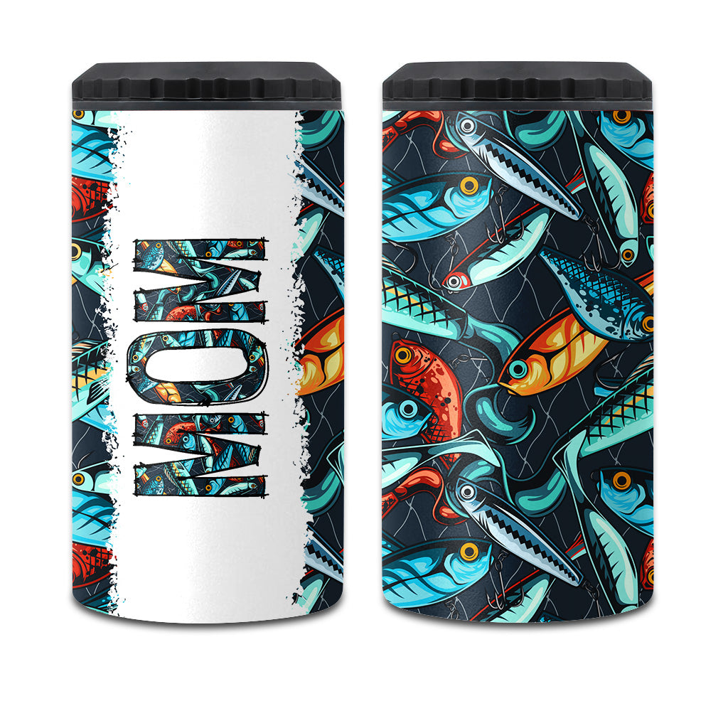 Reel Cool Dad - Fishing gift for dad, grandpa, him, husband - Personalized Can Cooler