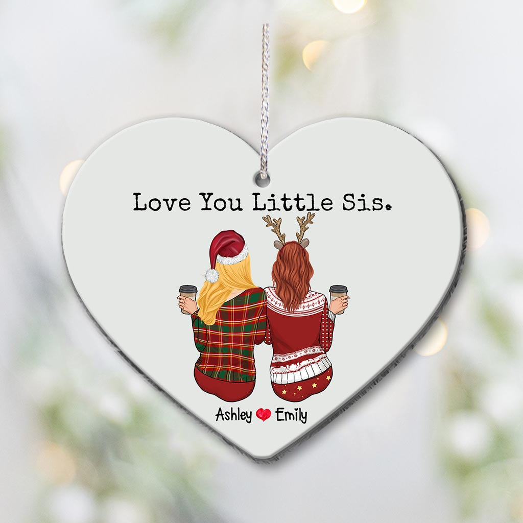 Love You Lil Sis - Personalized Sister Ornament