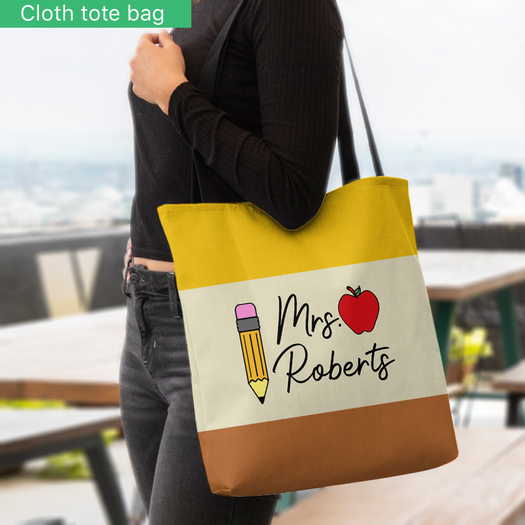 A Great Teacher - Personalized Teacher Tote Bag