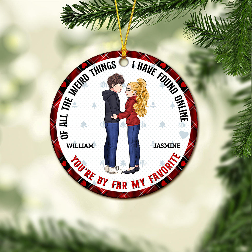 You Are My Favorite - Personalized Couple Ornament