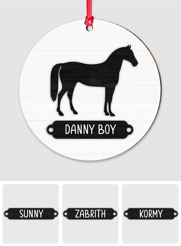 Love Horses - Personalized Horse Ornament