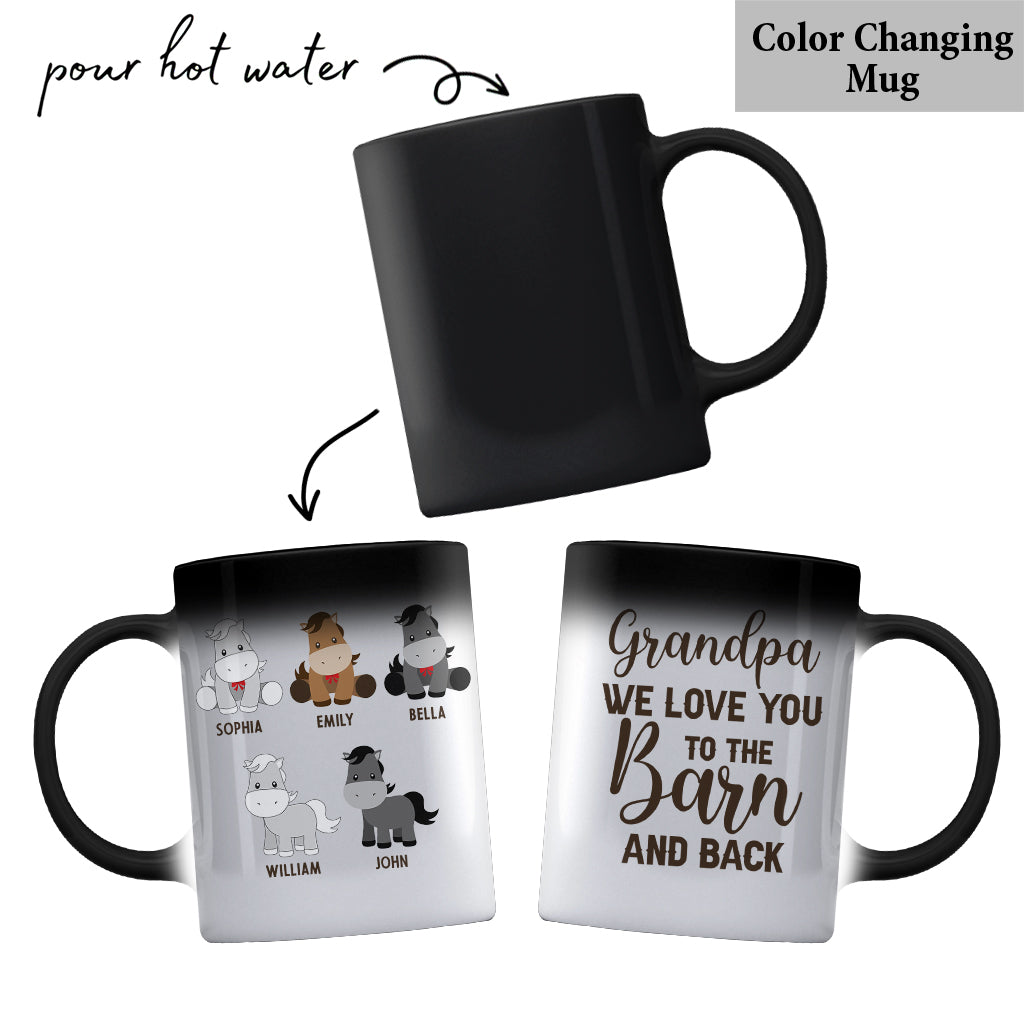 Daddy's Little Ponies - Horse gift for dad,grandpa, husband, him - Personalized Mug