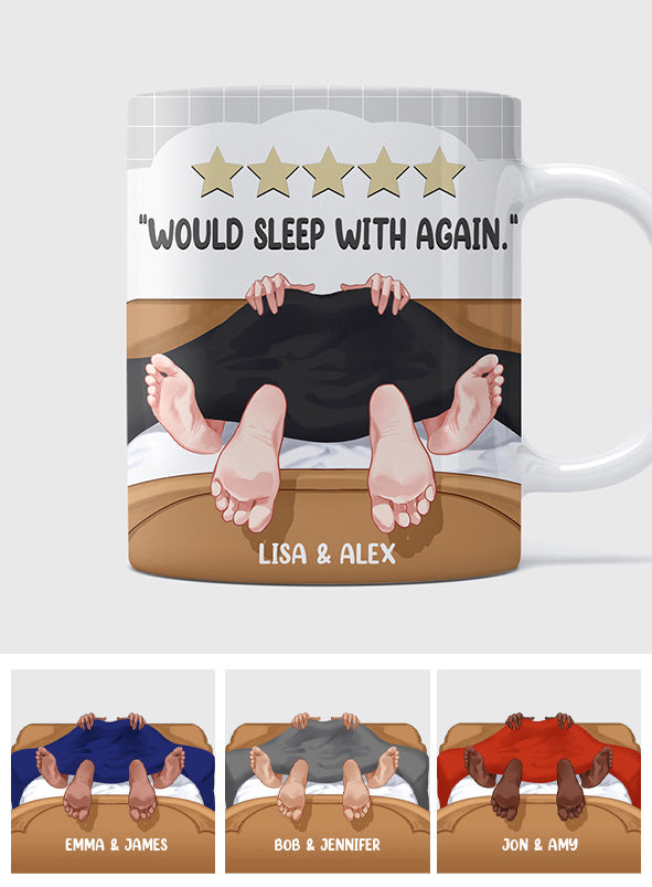 Would Sleep With Again - Personalized Couple Mug