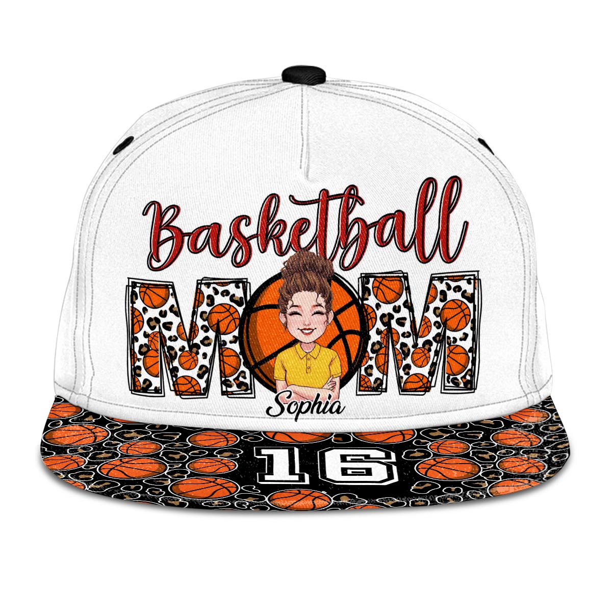 Basketball Mom - Personalized Basketball Snapback
