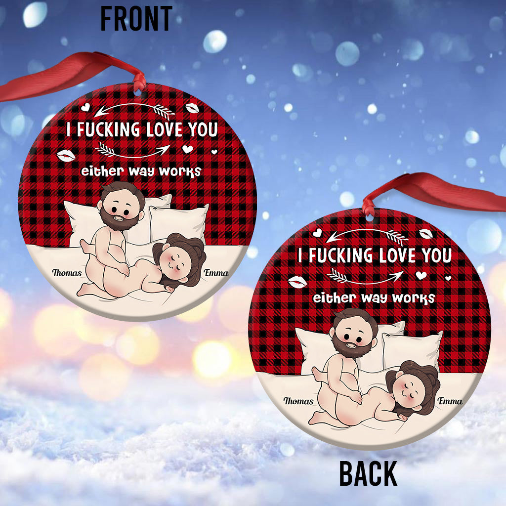 I Love You - Personalized Couple Ornament
