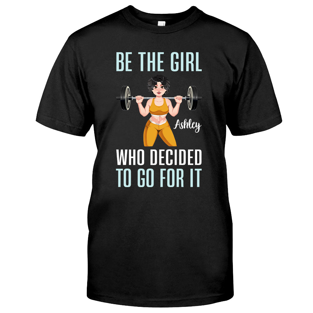 Sie hat sich dazu entschlossen, es zu wagen – personalisiertes Fitness-T-Shirt und Hoodie