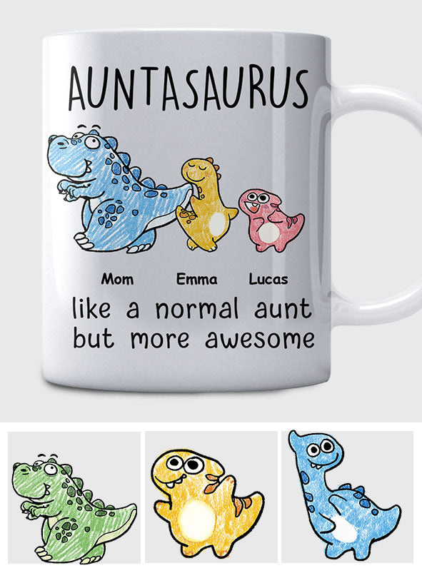 Auntasaurus - Personalisierte Tante-Tasse