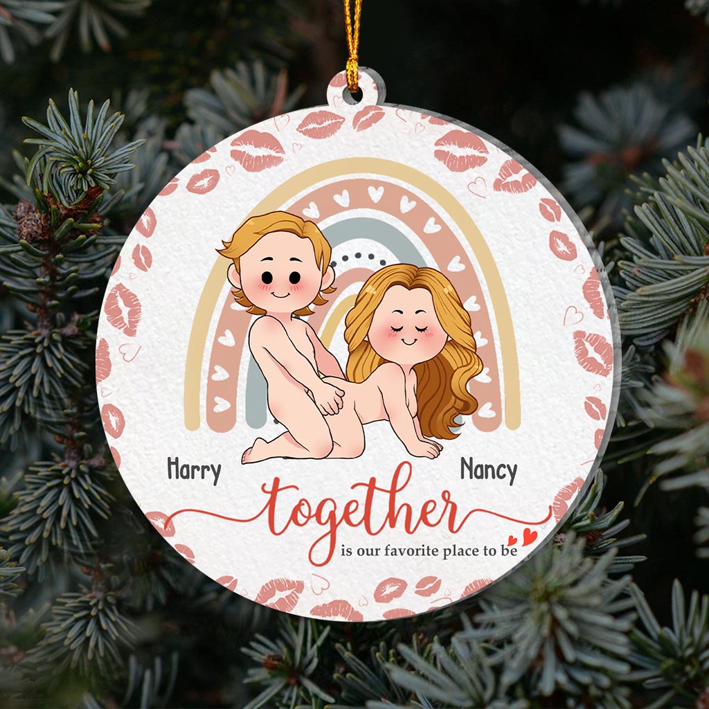 Together Is Our Favorite Place To Be - Personalized Couple Ornament
