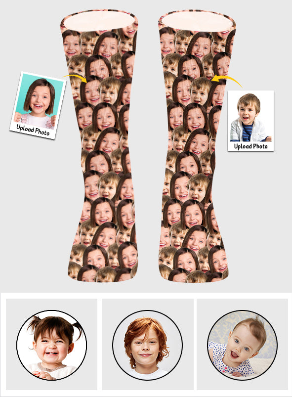 Chaussettes personnalisées pour enfants avec motif imprimé