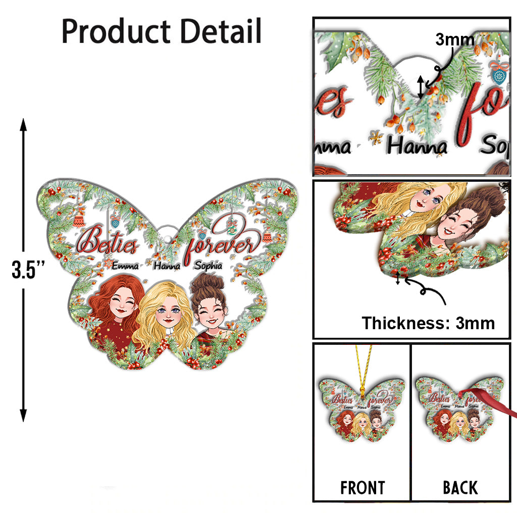 Besties Forever - Personalized Bestie Ornament