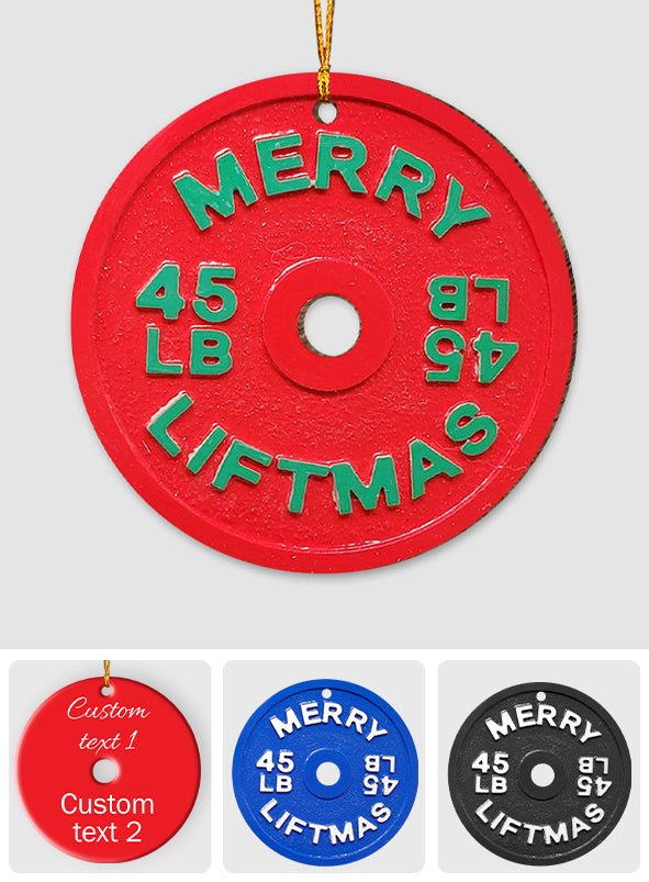 Fröhliche Fitness-Weihnachten – Personalisierter Fitness-Anhänger