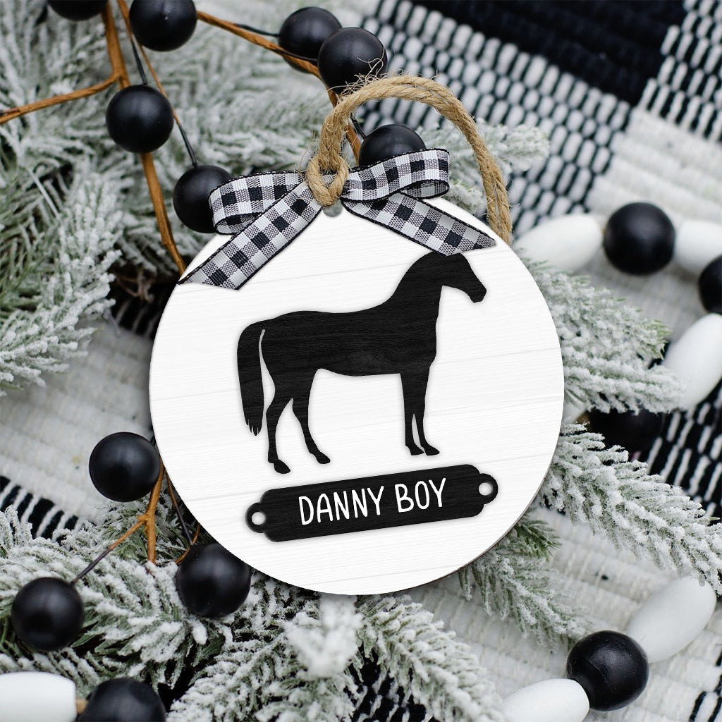 Love Horses - Personalized Horse Ornament