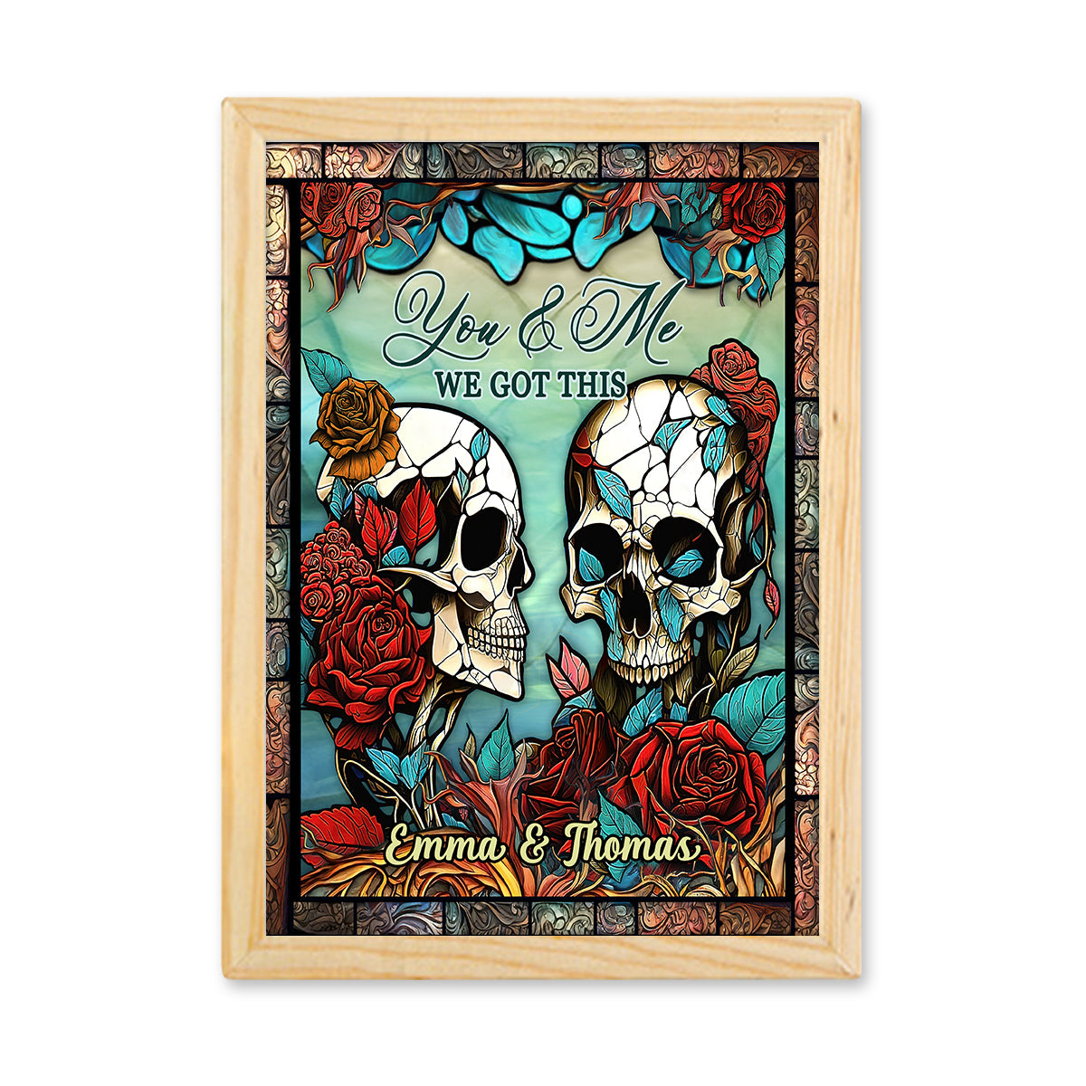 You & Me We Got You - Personalized Couple Light Photo Frame