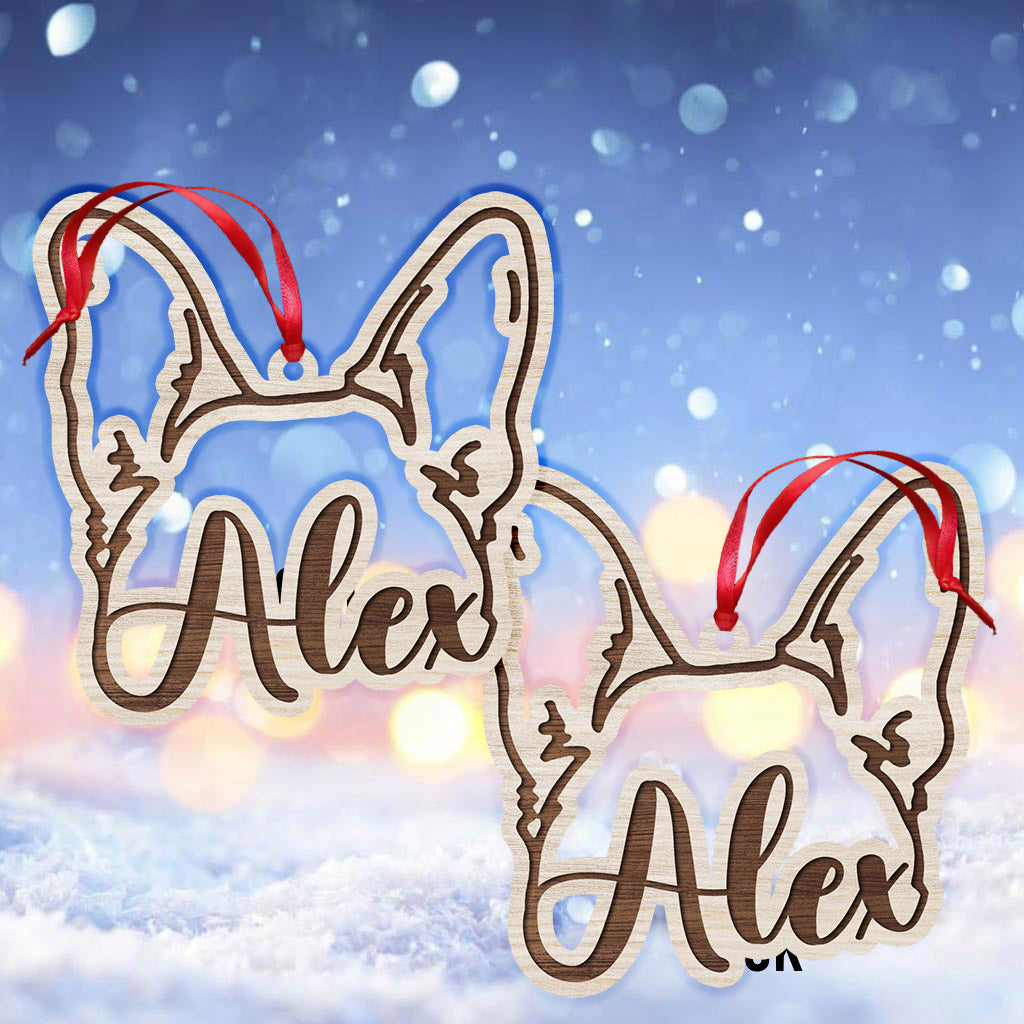 Personalized Dog Ears - Personalized Dog Ornament