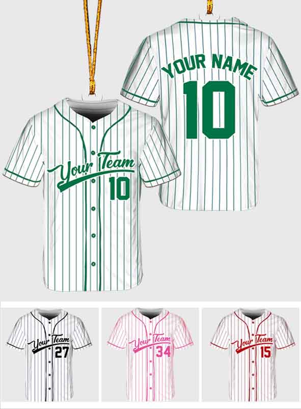 Jour de match - Ornement de baseball personnalisé