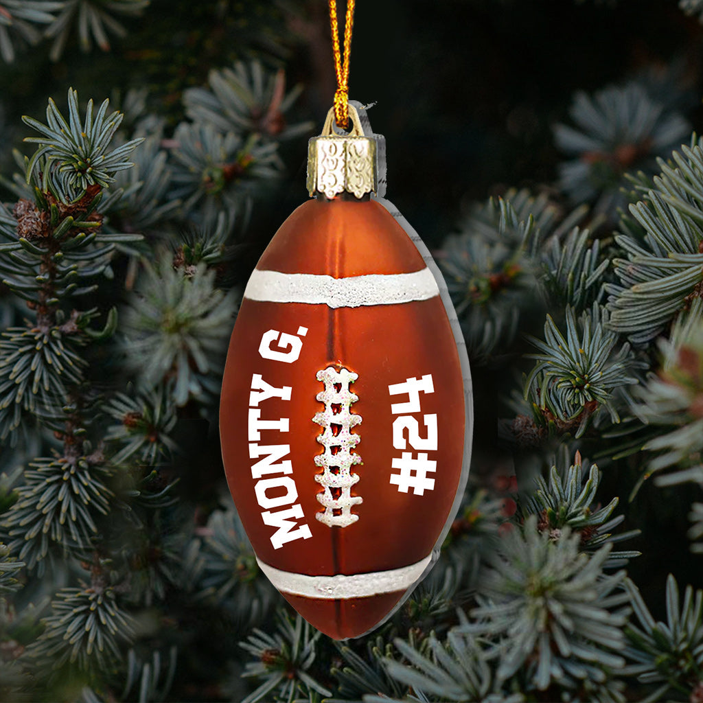 Football Ball - Personalized Football Ornament