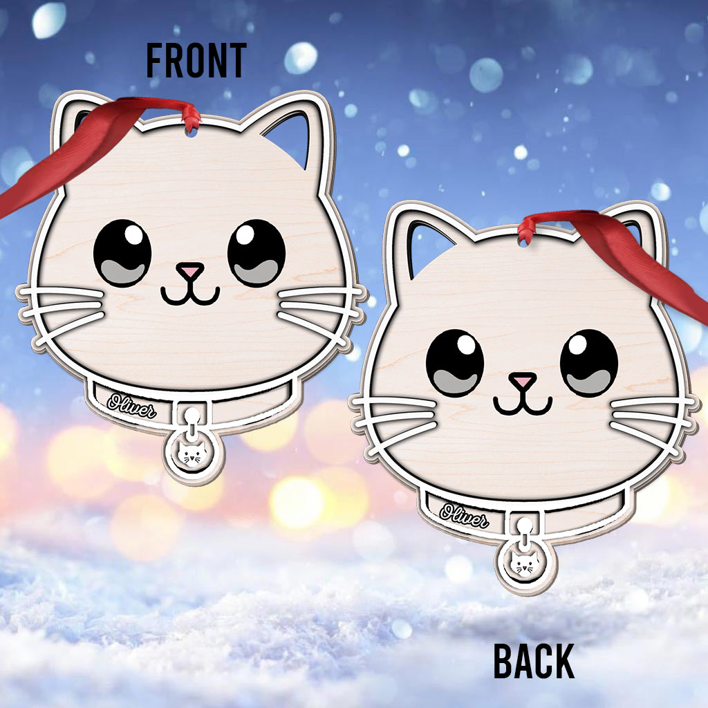 Meowy Christmas - Personalized Cat Ornament