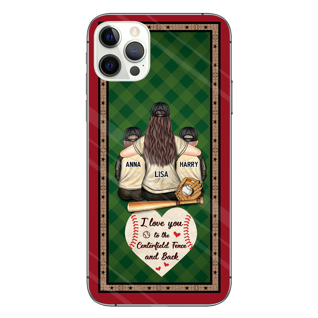 My Heart Is On That Field - Personalized Baseball Clear Phone Case