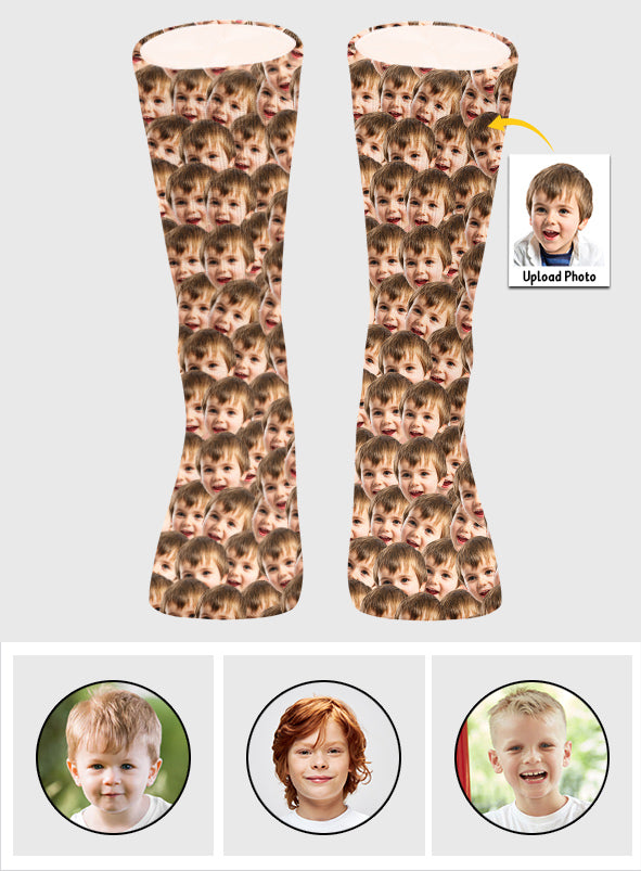 Individuell bedruckte Socken für Ihren Enkel