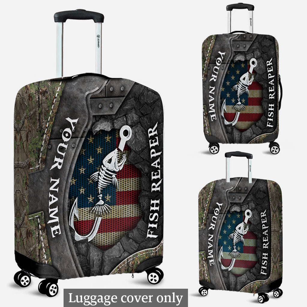 Fish Reaper - Personalized Fishing Luggage Cover