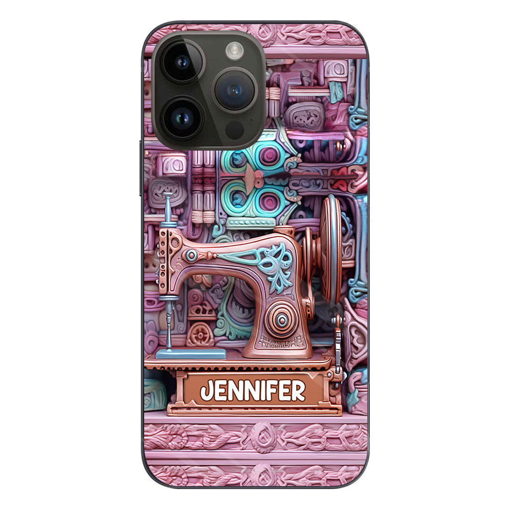 Love Sewing - Personalized Sewing Phone Case