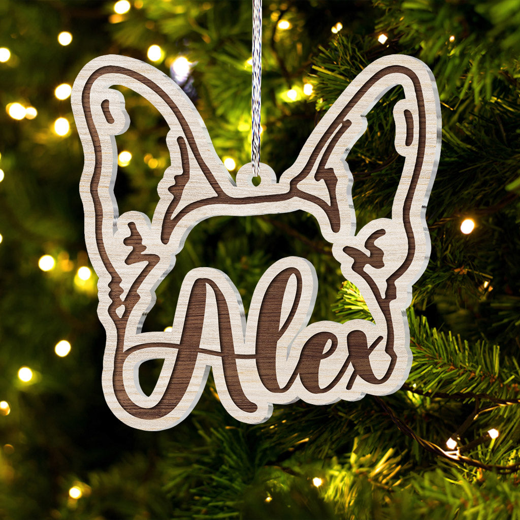 Personalized Dog Ears - Personalized Dog Ornament