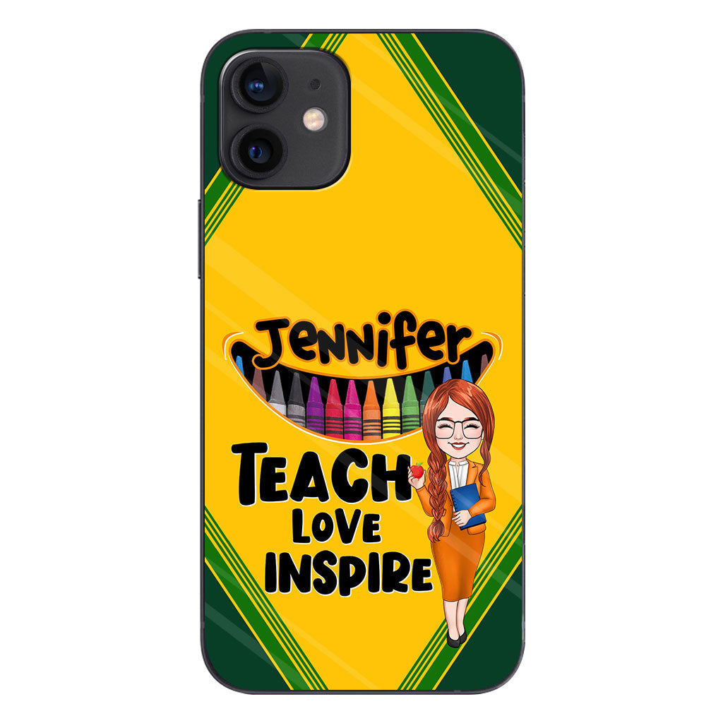 Teach Love Inspire - Personalized Teacher Phone Case