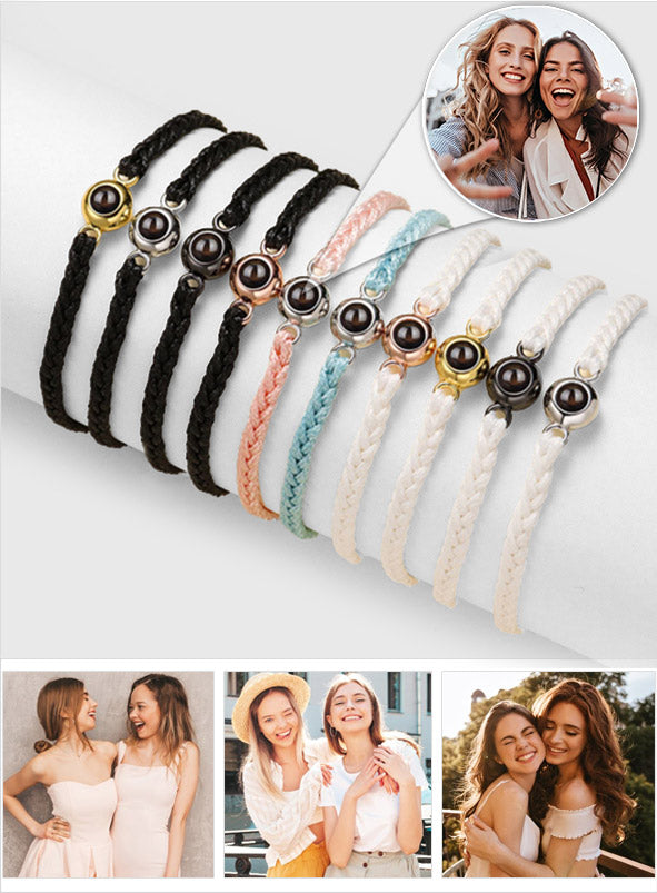 Meilleure amie pour toujours - Cadeau pour une amie - Bracelet à projection personnalisé