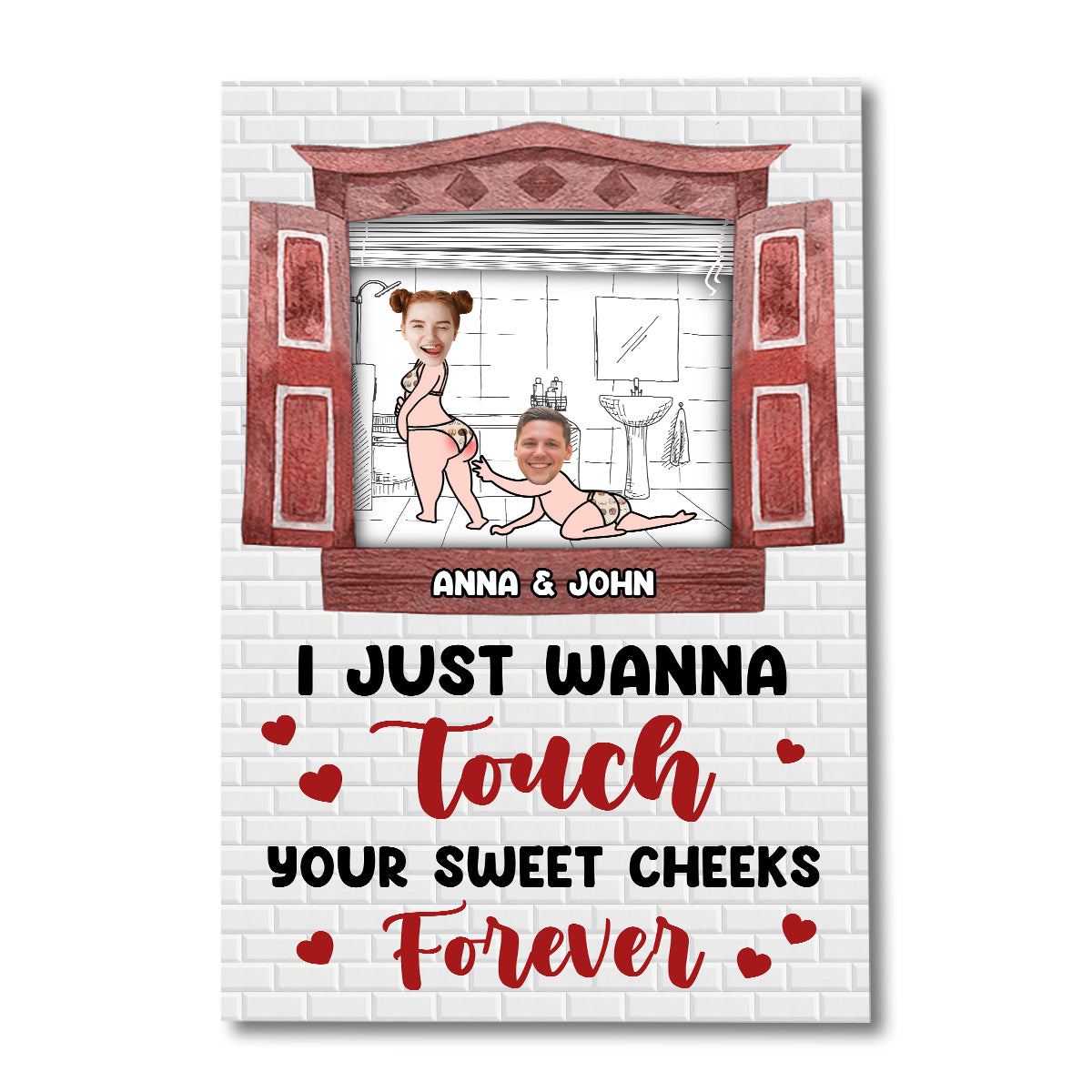 I Just Want To Touch - Personalized Couple Canvas And Poster