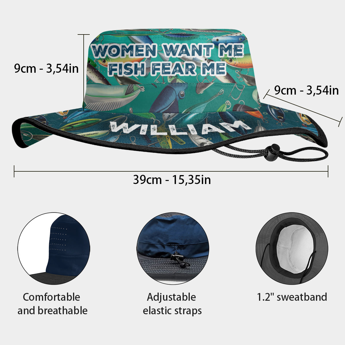 Women Want Me - Personalized Fishing Boonie Hat