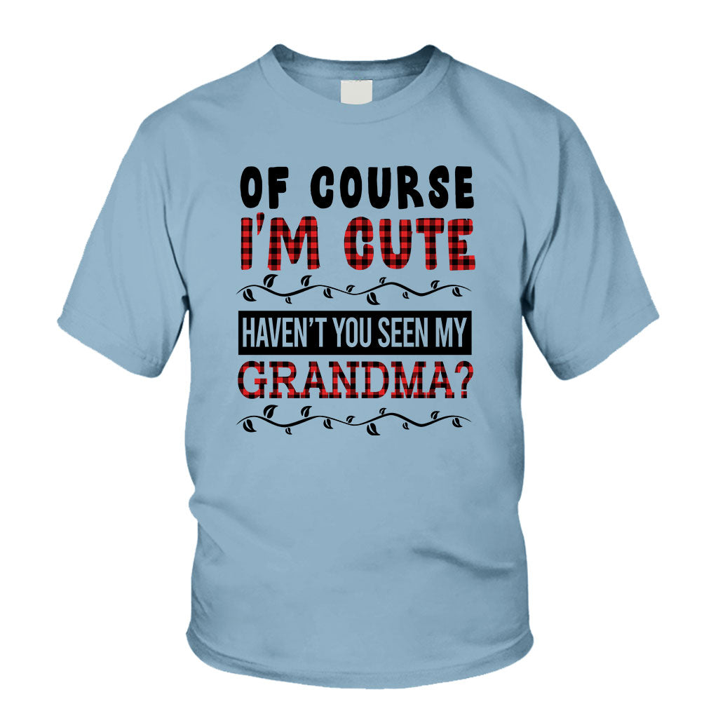 Of Course I'm Cute - Personalized Grandpa T-shirt And Hoodie
