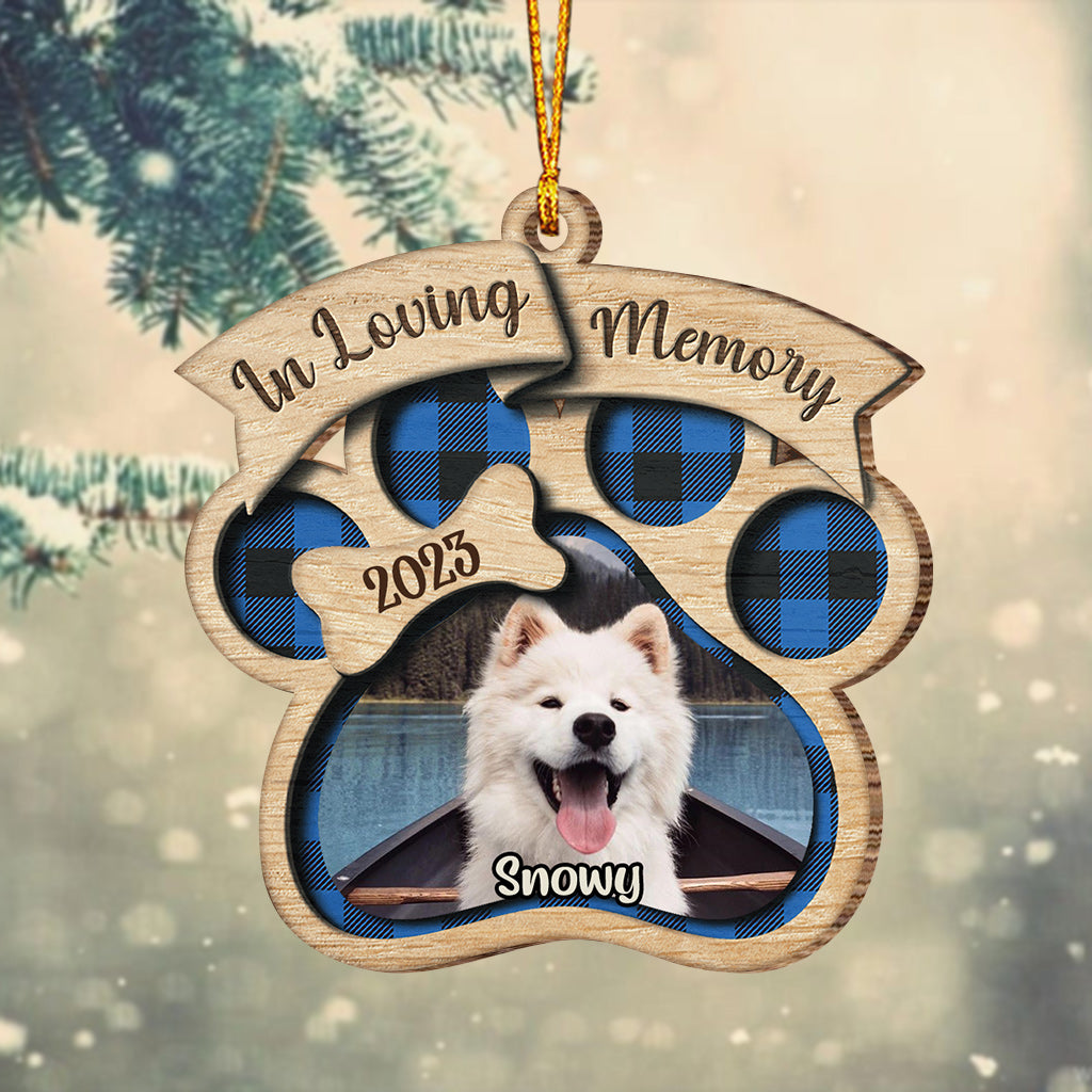 In Loving Memory - Personalized Dog Ornament