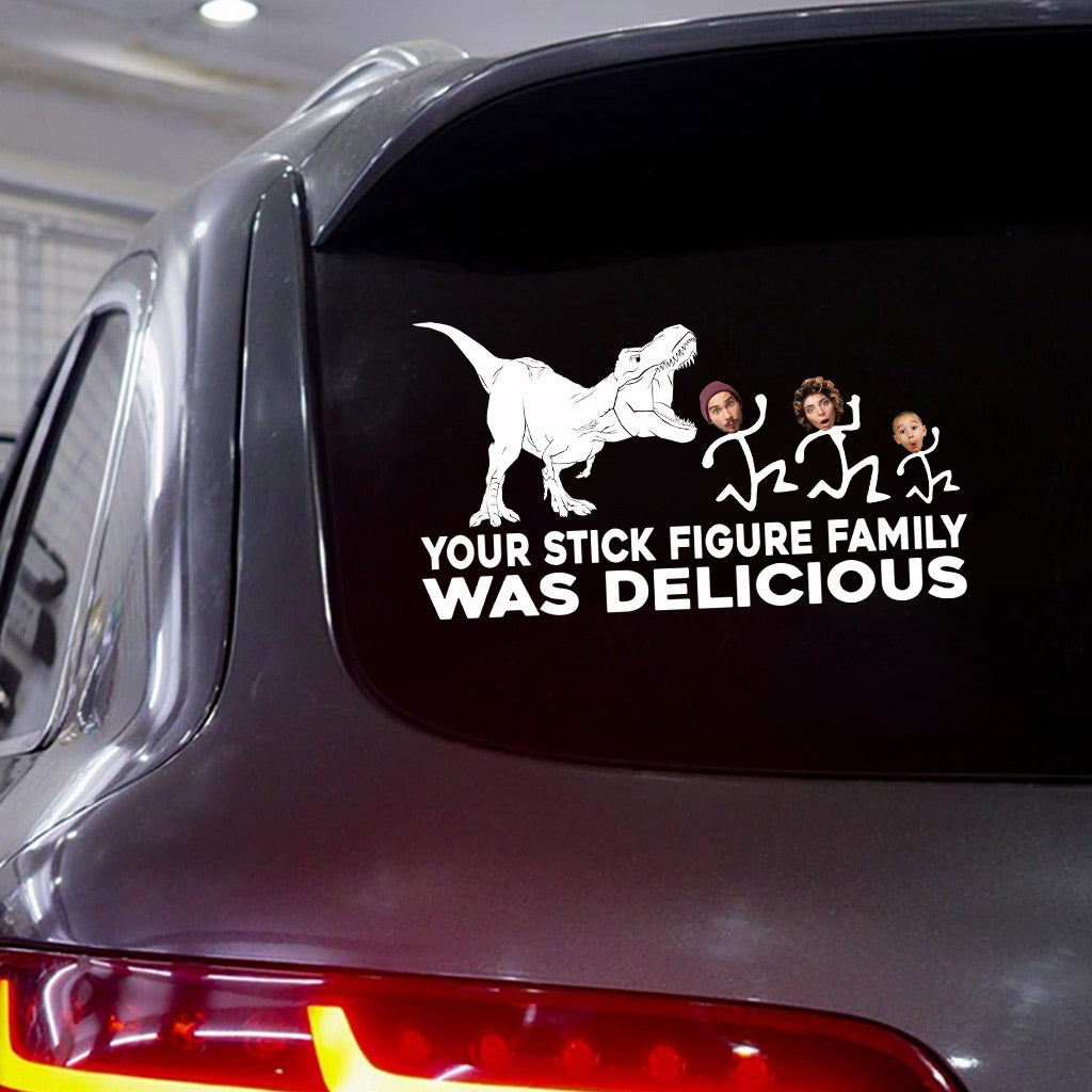 T-rex Doesn't Care - Dinosaur gift for friend, mom, dad, husband, wife, girlfriend, boyfriend - Personalized Decal Full