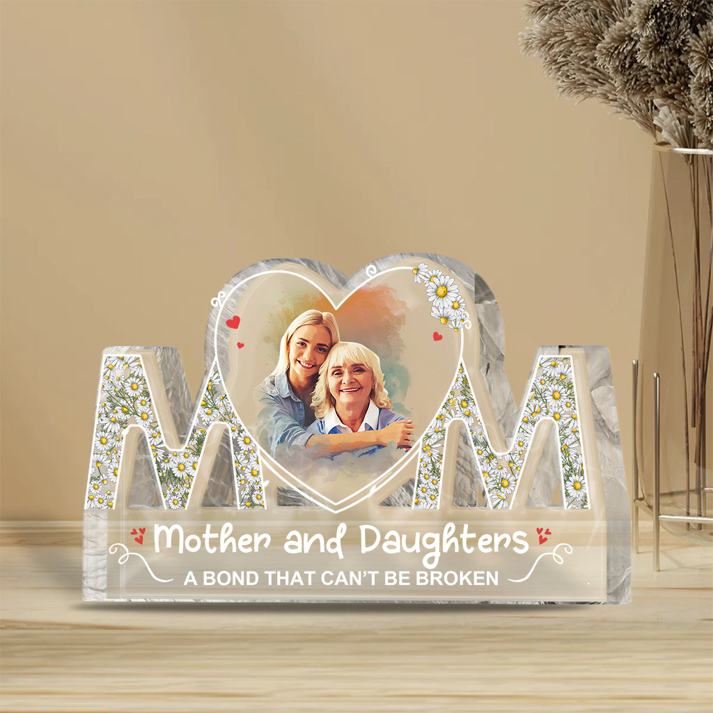 Mother And Daughter Son - Personalized Mother Custom Shaped Acrylic Plaque