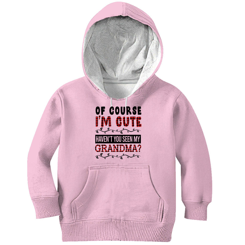 Of Course I'm Cute - Personalized Grandpa T-shirt And Hoodie