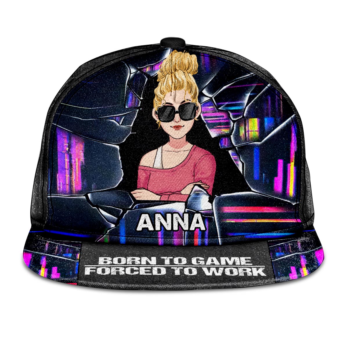 Born To Game – Personalisierte Videospiel-Snapback-Jacke