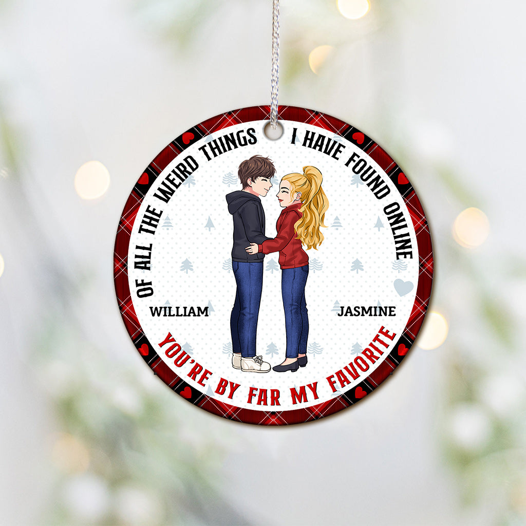 You Are My Favorite - Personalized Couple Ornament