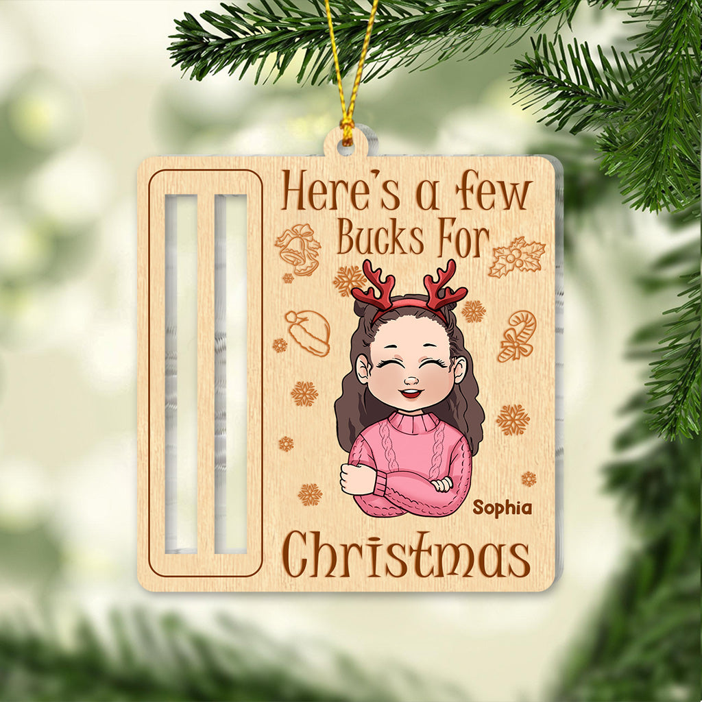 Few bucks for Christmas - Gift for grandma - Personalized Ornament