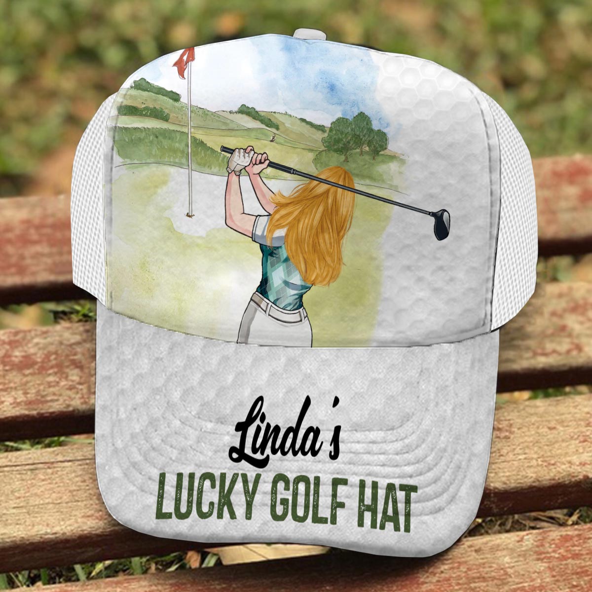 My Lucky Golf Cap - Personalized Golf Trucker Hat