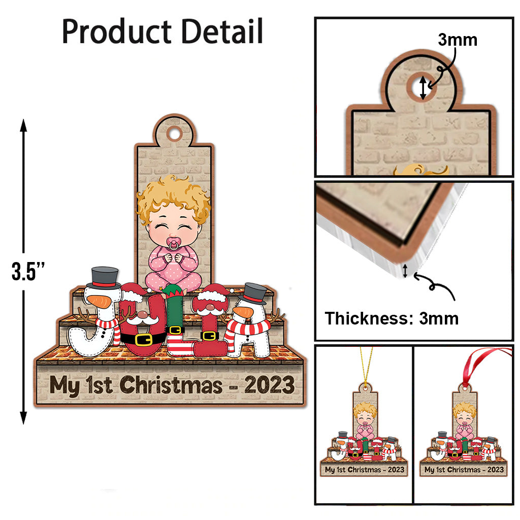 Merry Christmas - Personalized Kid Ornament