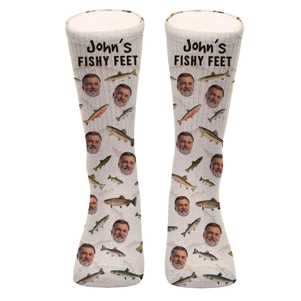 Fishy Feet – Personalisierte Angelsocken